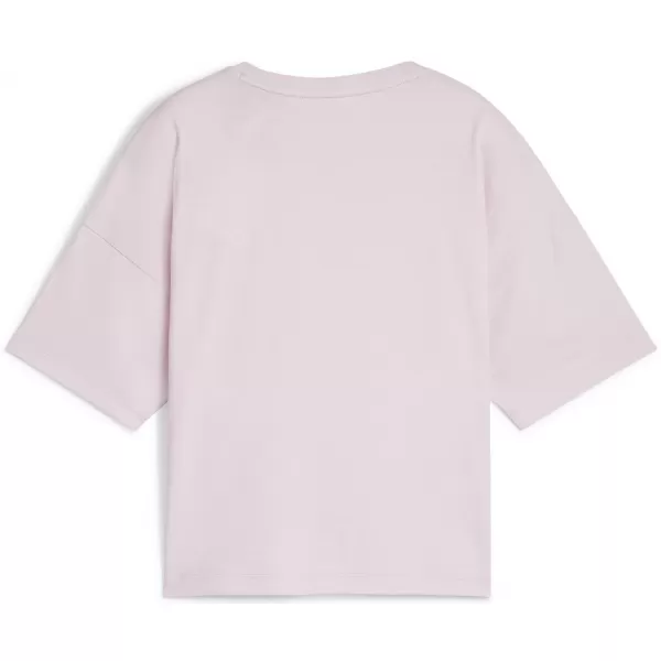  Ženska majica s kratkimi rokavi PUMA ESS CROPPED LOGO TEE 586866-60 VIJOLIČNA 