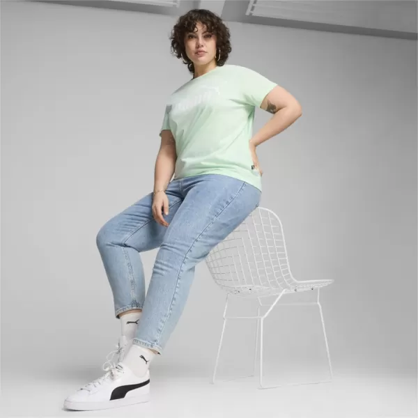  Ženska majica s kratkimi rokavi PUMA ESS LOGO TEE 586775-90 ZELENA 
