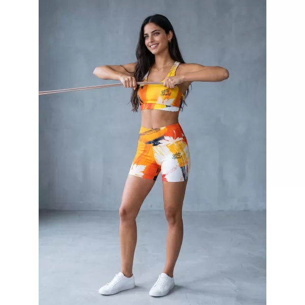  Ženske kratke premium pajkice ALTISPORT VOJ/ALW019LEG03 ORANŽNA 