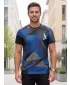 Moška premium plus funkcionalna majica s kratkimi rokavi ALTISPORT VOJ/ALM007TR02 TEMNO MODRA