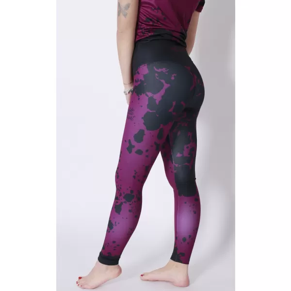  Ženske dolge premium pajkice ALTISPORT VOJ/ALW012LEG01 VIJOLIČNA/ČRNA 