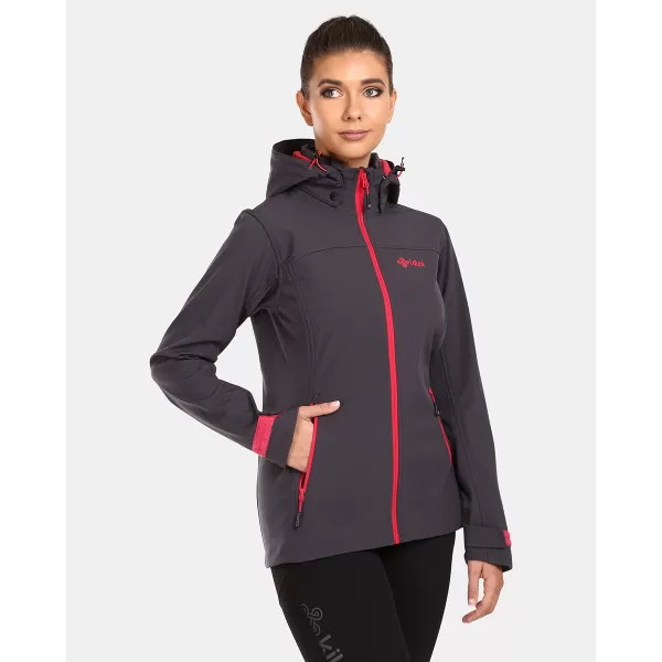  Ženska softshell jakna KILPI RAVIA-W UL0124KI TEMNO SIVA 