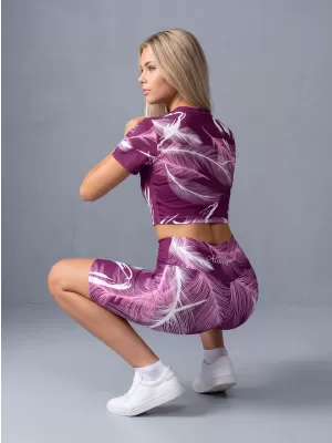 Ženske pajkice nad koleni premium ALTISPORT VOJ/ALW001LEG02 FUKSIJA