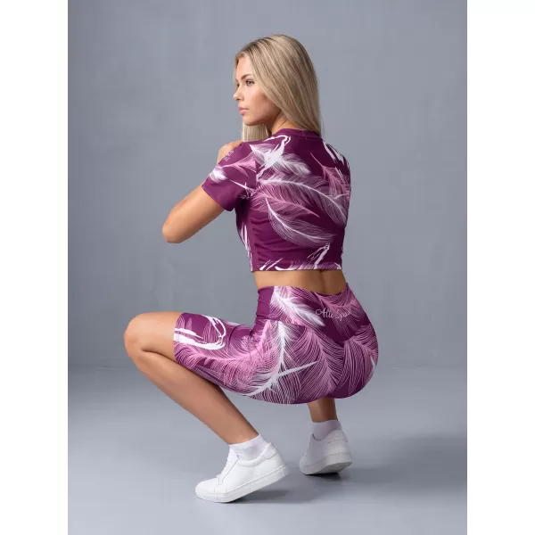  Ženske pajkice nad koleni premium ALTISPORT VOJ/ALW001LEG02 FUKSIJA 
