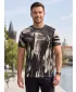 Moška premium funkcionalna majica s kratkimi rokavi ALTISPORT VOJ/ALM010TR01 ČRNO RJAVA