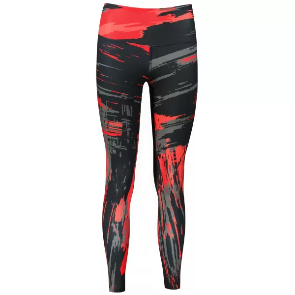  Ženske dolge premium pajkice ALTISPORT VOJ/ALW010LEG01 ČRNA IN RDEČA 