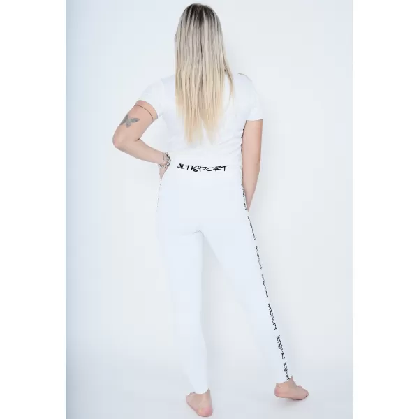  Ženske dolge premium pajkice ALTISPORT VOJ/ALW021LEG01 BELA 