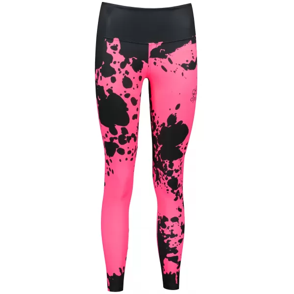  Ženske dolge premium pajkice ALTISPORT VOJ/ALW012LEG01 ČRNA/FLUO ROZA 