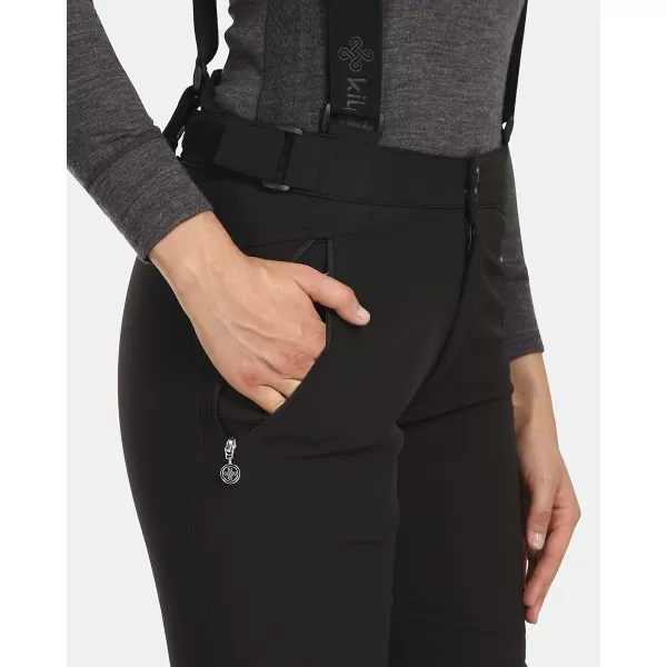  Ženske softshell smučarske hlače KILPI DIONE-W UL0408KI ČRNA 