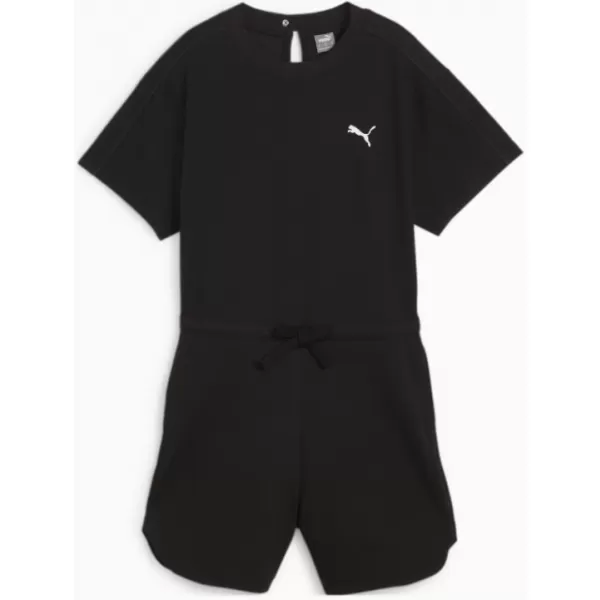  Ženski kombinezon PUMA HER SHORT JUMPSUIT 677891-01 ČRNA 