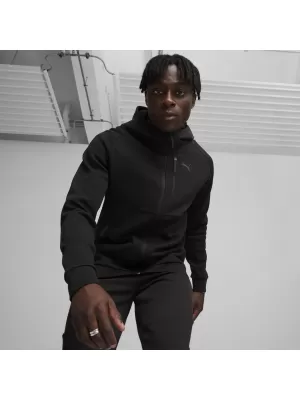 Moški pulover PUMA TECH FULL-ZIP HOODIE 624385-01 ČRNA
