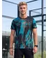 Moška premium funkcionalna majica s kratkimi rokavi ALTISPORT VOJ/ALM010TR01 ČRNA/SMARAGDNA