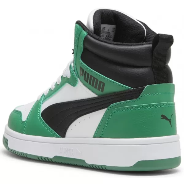  Otroški čevlji PUMA REBOUND V6 MID JR 393831-10 BELA 
