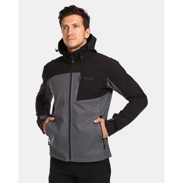  Moška softshell jakna KILPI RAVIO-M UM0126KI TEMNO SIVA 