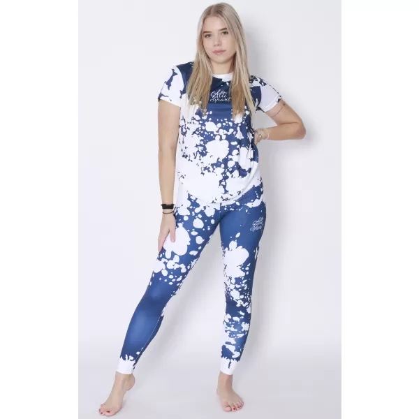  Ženske dolge premium pajkice ALTISPORT VOJ/ALW012LEG01 BELA/MODRA 