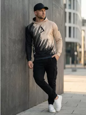 Moški vrhunski funkcionalni pulover ALTISPORT VOJ/ALM006MI01 ČRNO RJAVA