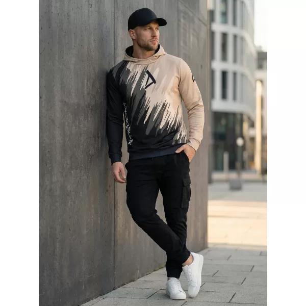  Moški vrhunski funkcionalni pulover ALTISPORT VOJ/ALM006MI01 ČRNO RJAVA 