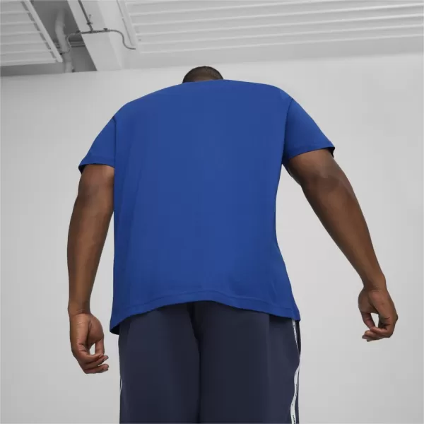  Moška majica s kratkimi rokavi PUMA ESS LOGO TEE 586667-59 MODRA 