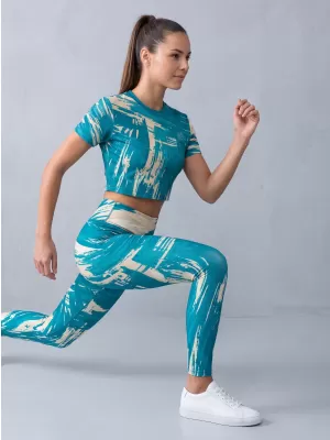Ženske dolge premium pajkice ALTISPORT VOJ/ALW010LEG01 KEROZIN/RJAVA