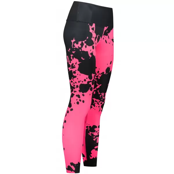  Ženske dolge premium pajkice ALTISPORT VOJ/ALW012LEG01 ČRNA/FLUO ROZA 