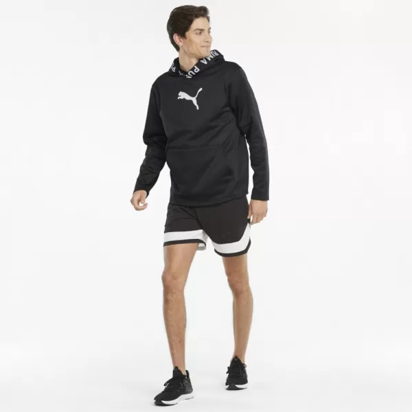  Moški pulover PUMA TRAIN PWR FLEECE HOODIE 520893-01 ČRNA 