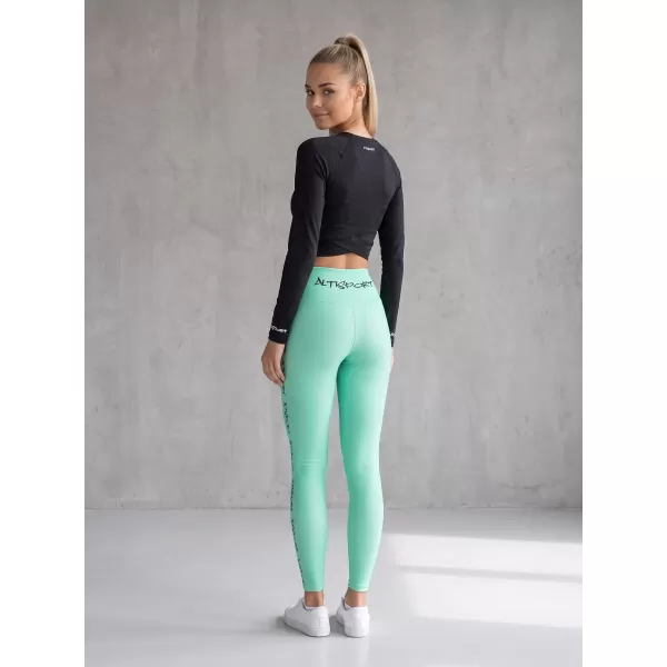  Ženske dolge premium pajkice ALTISPORT VOJ/ALW021LEG01 TURKIZNA 