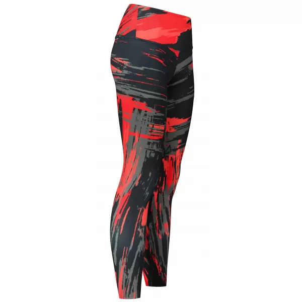  Ženske dolge premium pajkice ALTISPORT VOJ/ALW010LEG01 ČRNA IN RDEČA 