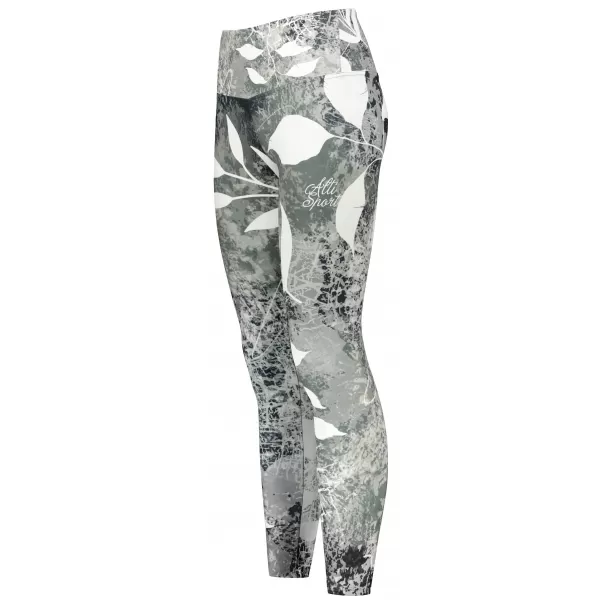  Ženske dolge premium pajkice ALTISPORT VOJ/ALW020LEG01 ČRNO-BELO 