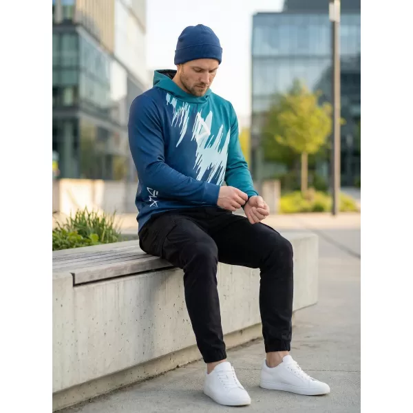  Moški vrhunski funkcionalni pulover ALTISPORT VOJ/ALM006MI01 KEROZIN/MODRA 