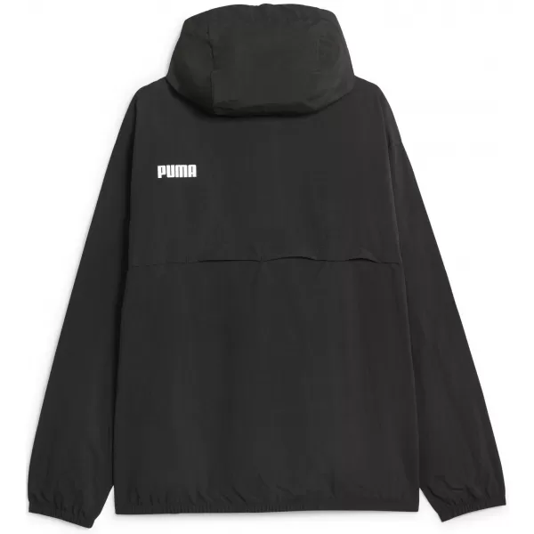  Moška vetrovka PUMA HOODED WINDBREAKER 675387-01 ČRNA 