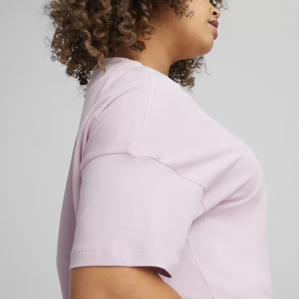  Ženska majica s kratkimi rokavi PUMA ESS CROPPED LOGO TEE 586866-60 VIJOLIČNA 