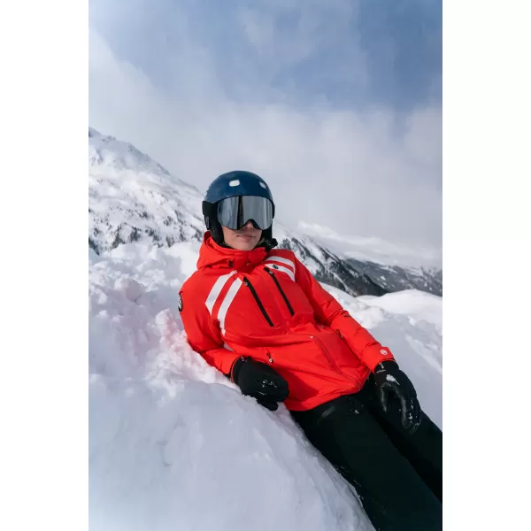  Ženska smučarska jakna NORDBLANC CREVASSE NBWJL7932 ORANŽNO ČRNILO 