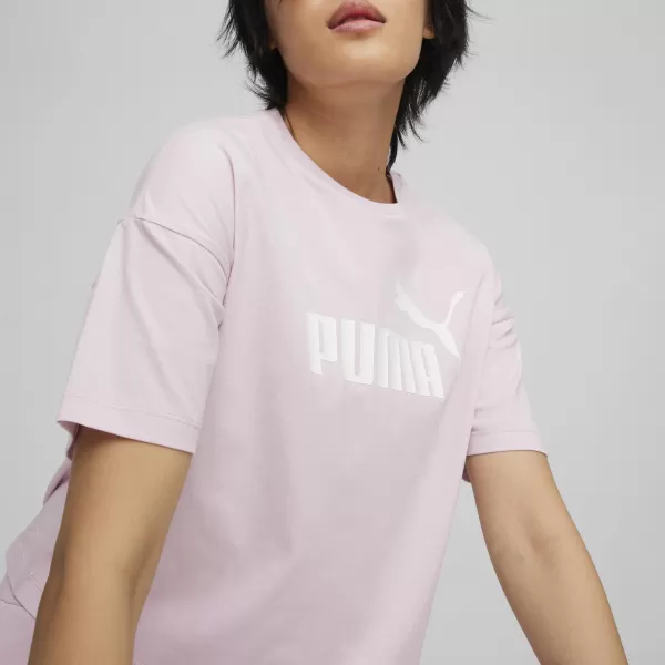  Ženska majica s kratkimi rokavi PUMA ESS CROPPED LOGO TEE 586866-60 VIJOLIČNA 