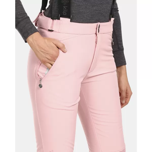  Ženske softshell smučarske hlače KILPI DIONE-W UL0408KI SVETLO ROZA 