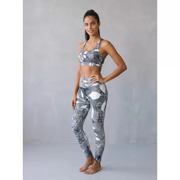  Ženske dolge premium pajkice ALTISPORT VOJ/ALW020LEG01 ČRNO-BELO 
