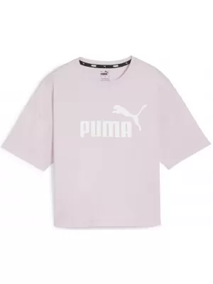 Ženska majica s kratkimi rokavi PUMA ESS CROPPED LOGO TEE 586866-60 VIJOLIČNA