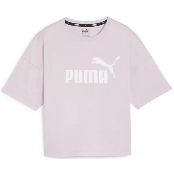  Ženska majica s kratkimi rokavi PUMA ESS CROPPED LOGO TEE 586866-60 VIJOLIČNA 