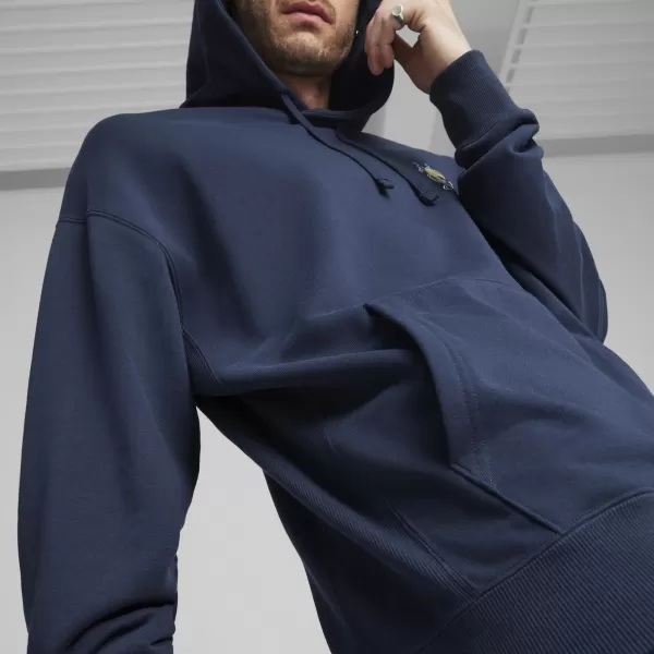  Moški pulover PUMA DOWNTOWN GRAPHIC HOODIE 624361-14 MODRA 