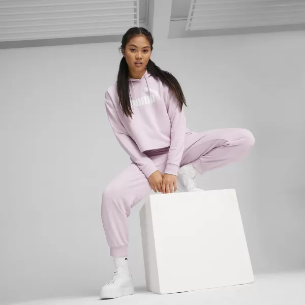  Ženski pulover PUMA ESS CROPPED LOGO HOODIE TR 586870-60 ROZA 