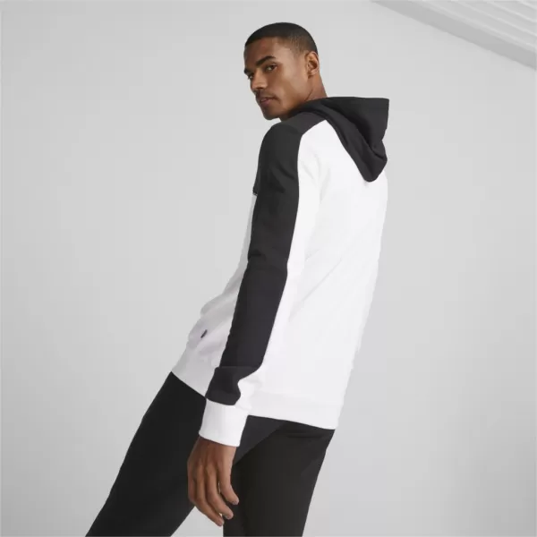  Moški pulover PUMA ESS BLOCK X TAPE HOODIE 675173-01 ČRNA 