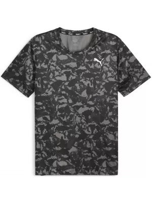 Moška majica s kratkimi rokavi PUMA TRAIN FAV AOP TEE 525169-01 ČRNA