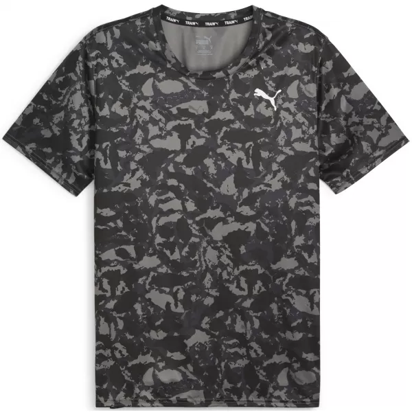  Moška majica s kratkimi rokavi PUMA TRAIN FAV AOP TEE 525169-01 ČRNA 