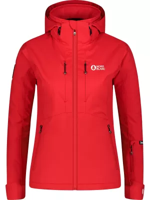 Ženska smučarska jakna NORDBLANC ZENITH NBWJL7929 RDEČA