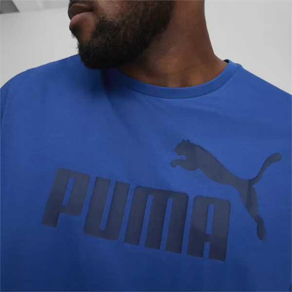  Moška majica s kratkimi rokavi PUMA ESS LOGO TEE 586667-59 MODRA 