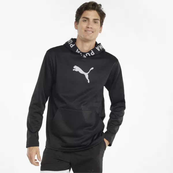  Moški pulover PUMA TRAIN PWR FLEECE HOODIE 520893-01 ČRNA 