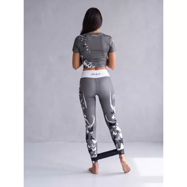  Ženske dolge premium pajkice ALTISPORT VOJ/ALW022LEG01 SIVA 