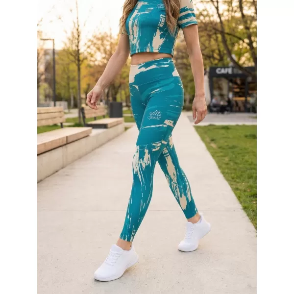  Ženske dolge premium pajkice ALTISPORT VOJ/ALW010LEG01 KEROZIN/RJAVA 