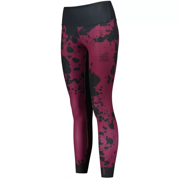  Ženske dolge premium pajkice ALTISPORT VOJ/ALW012LEG01 VIJOLIČNA/ČRNA 