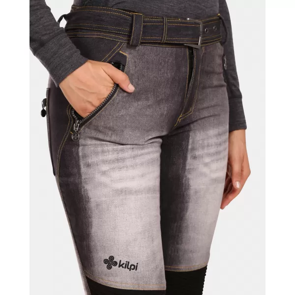  Ženske softshell smučarske hlače KILPI JEANSO-W UL0409KI ČRNA 