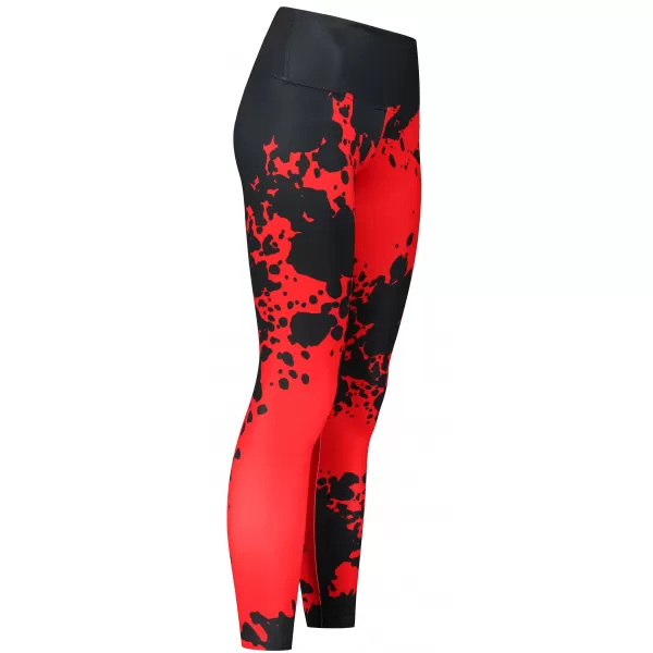  Ženske dolge premium pajkice ALTISPORT VOJ/ALW012LEG01 ČRNA/RDEČA 